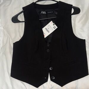 Zara Elegant Black Vest